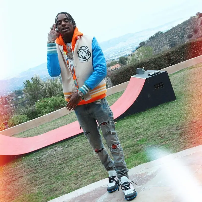 Soulja Boy outfit in Billionaire Boys Club, Amiri, and Off-White, 2022