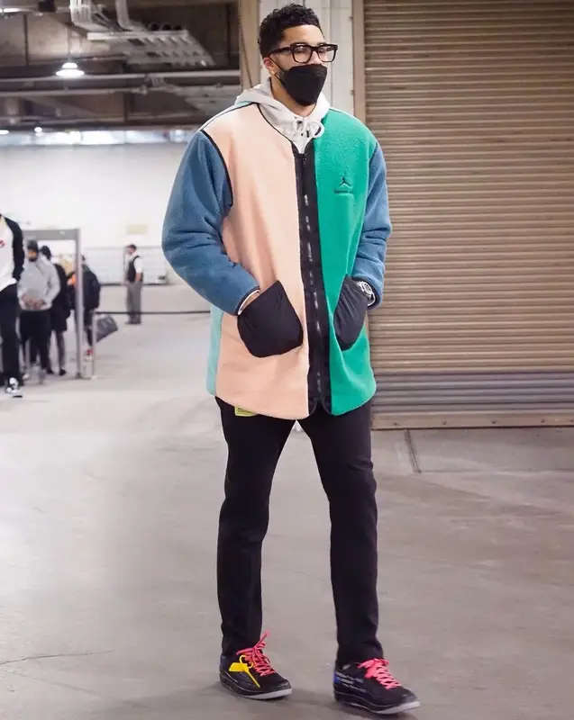 Jayson Tatum outfit in Jordan and Honor The Gift, 2022