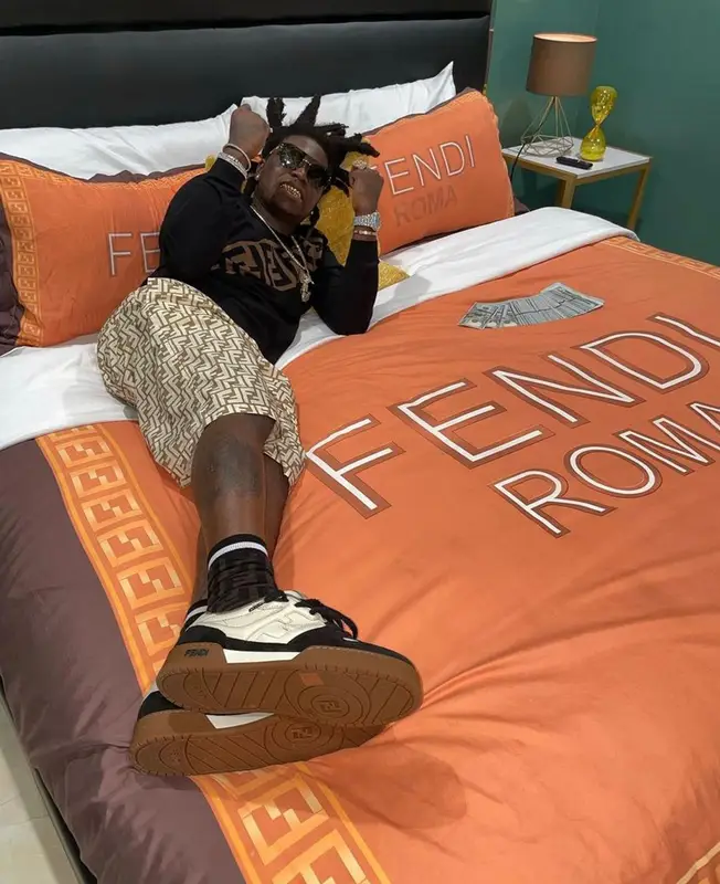 Kodak Black outfit in Fendi, 2022