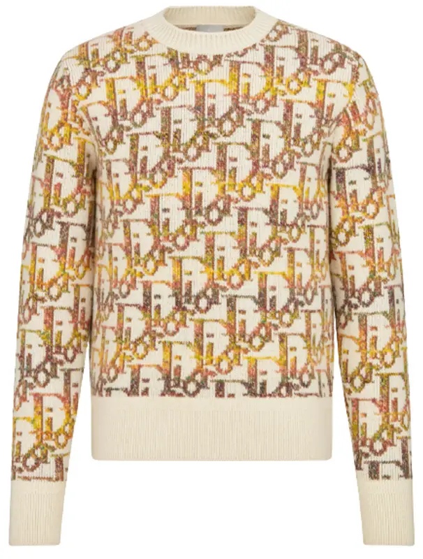 Dior Oblique Multicolor Wool Jacquard Sweater | WHAT