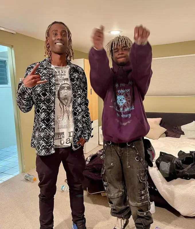 Ken Carson outfit in Vetements, Rolex, and Chrome Hearts, 2022