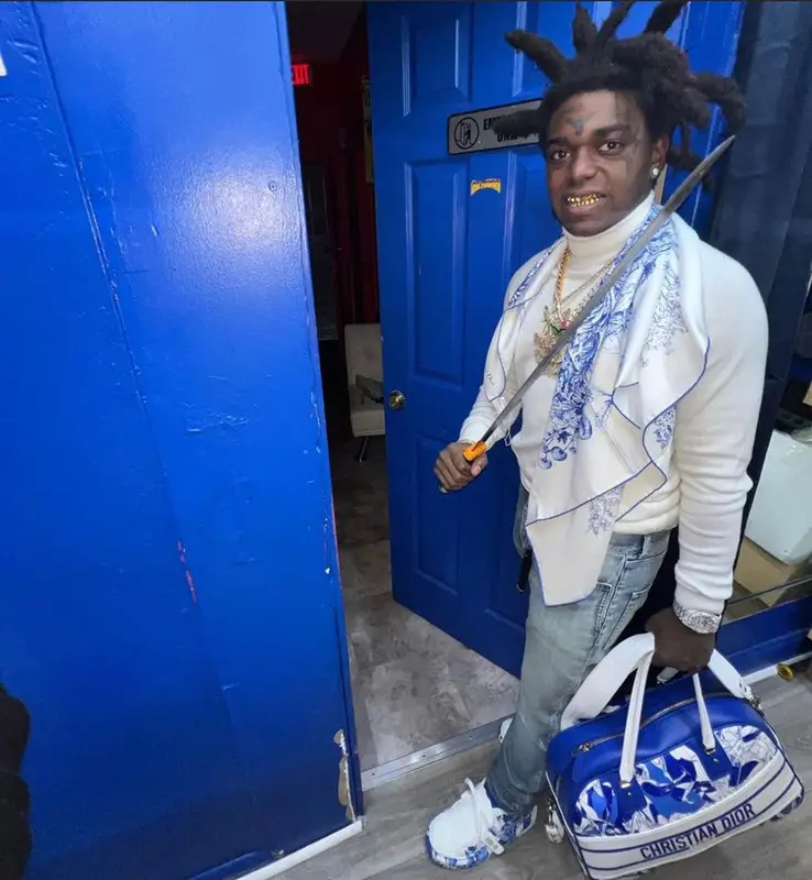 Kodak Black outfit in Dior, 2022