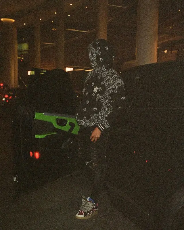 G Herbo outfit in Amiri, 2022