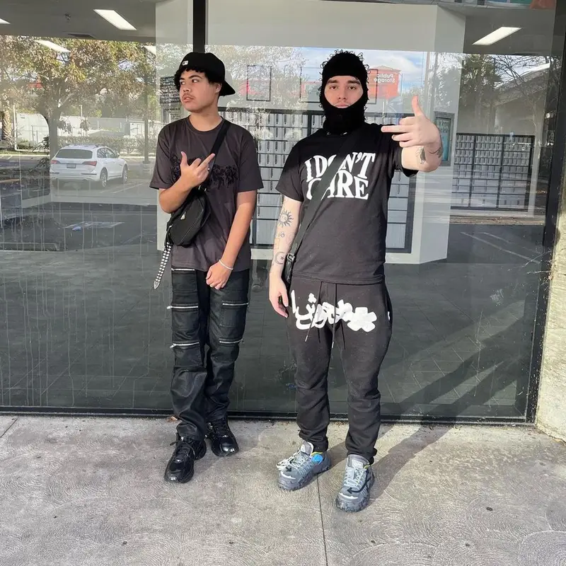 Yeat outfit in I Never Heard of You, Off-White, and Louis Vuitton, 2022