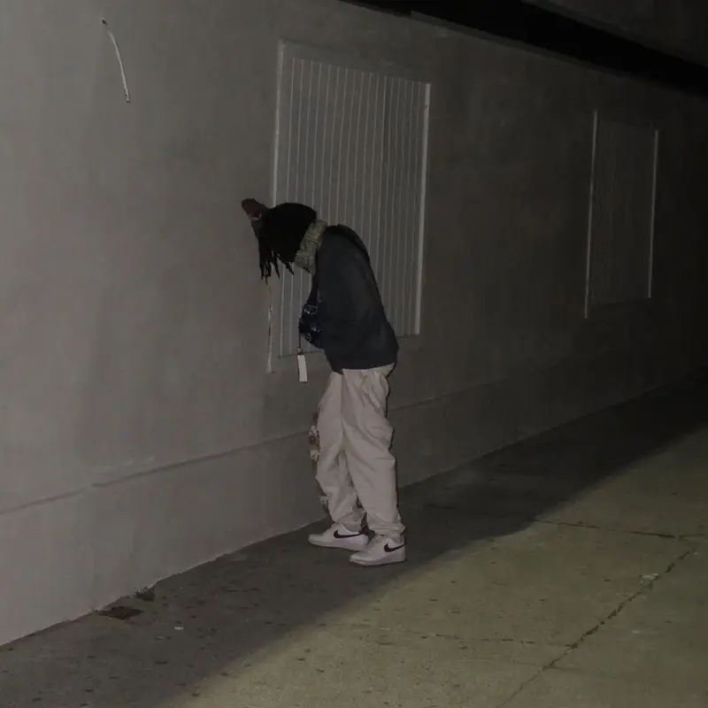 Earl Sweatshirt outfit in Vintage, Supreme, and Babylon, 2020