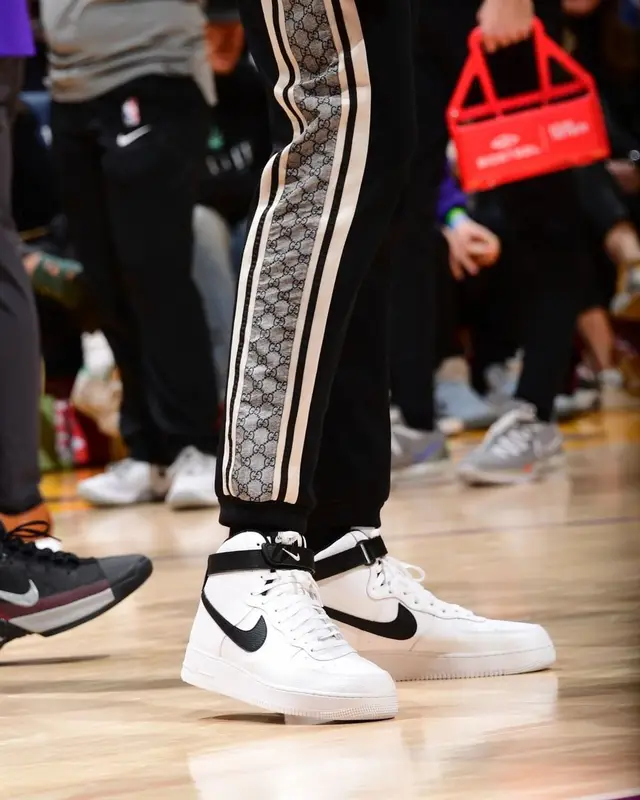 Anthony Davis outfit in Ami Alexandre Mattiussi, Gucci, and Henry Mask, 2022