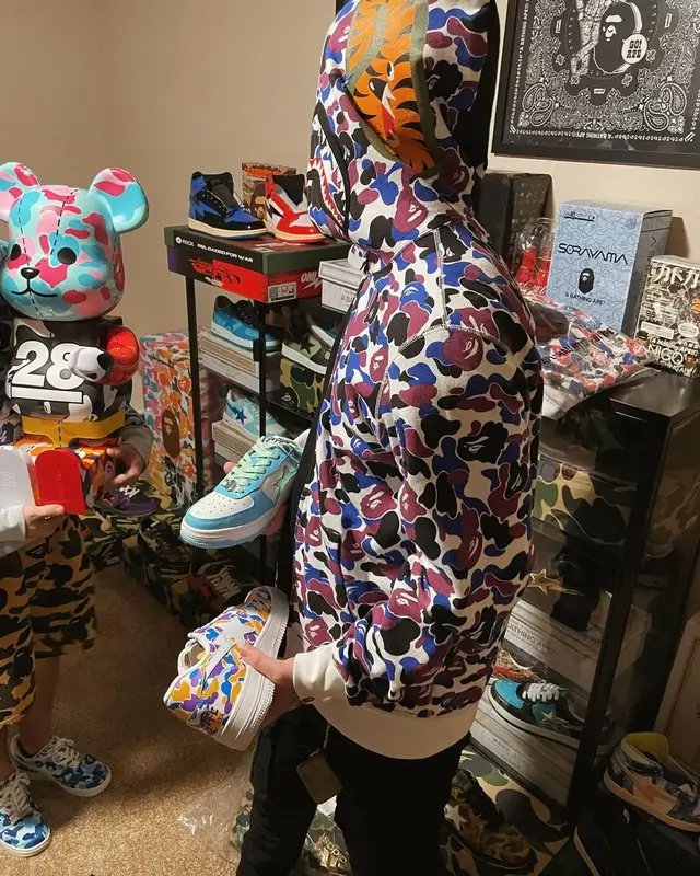 Lil Mosey outfit in Bape, Amiri, and Balenciaga, 2022