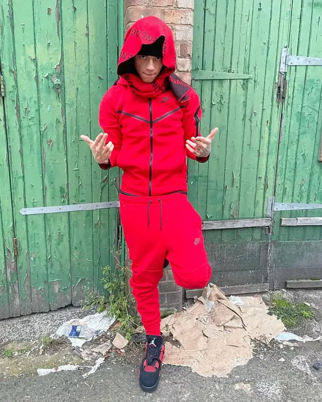 Central Cee outfit in Nike, Jordan, and Balenciaga, 2022