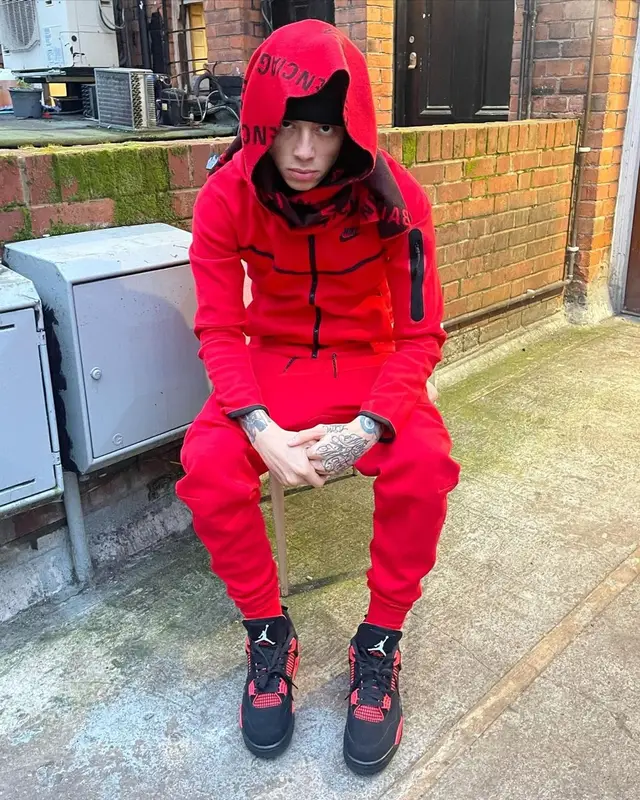 Central Cee outfit in Nike, Jordan, and Balenciaga, 2022