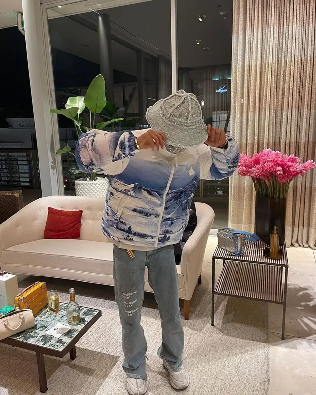 Jaden Smith outfit in Louis Vuitton, MSFTSrep, and New Balance, 2022