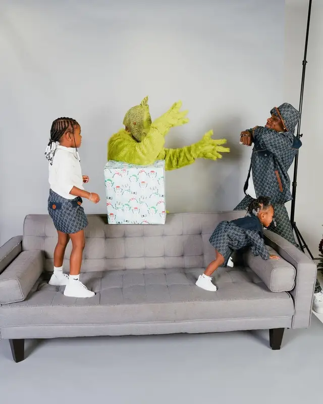 DaBaby outfit in Nike and Gucci, 2022