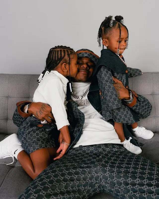 DaBaby outfit in Nike and Gucci, 2022