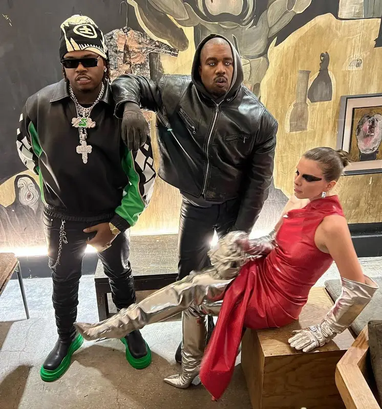 Gunna outfit in Purple Brand, Dior, and Cease±Desist, 2022