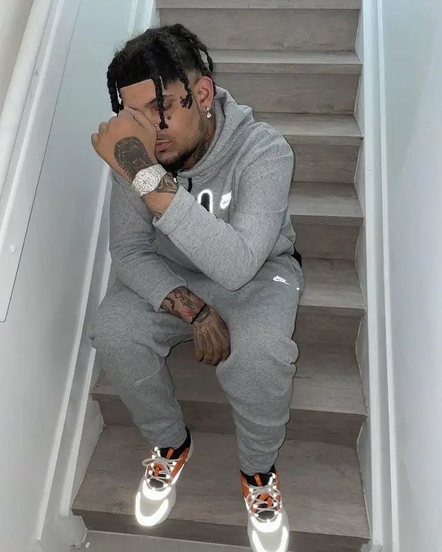 Smokepurpp outfit in Nike and Dior, 2022