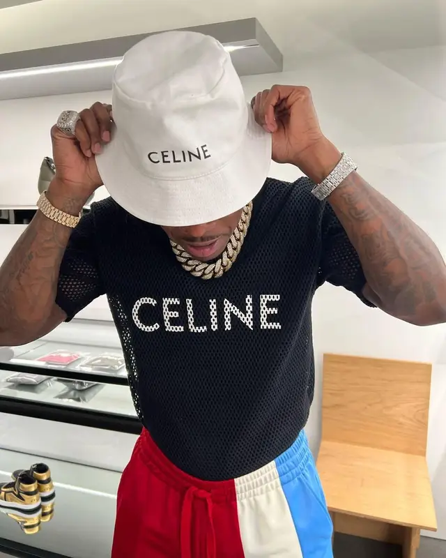 DaBaby outfit in Dolce & Gabbana, Nike, and Celine, 2022