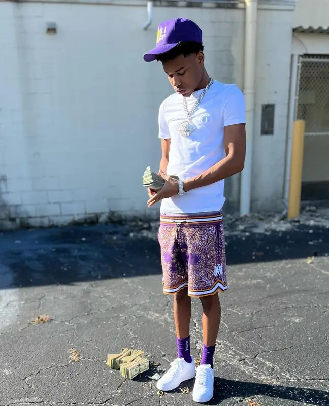 Nardo Wick outfit in Dior, Amiri, and RSVP Gallery, 2022