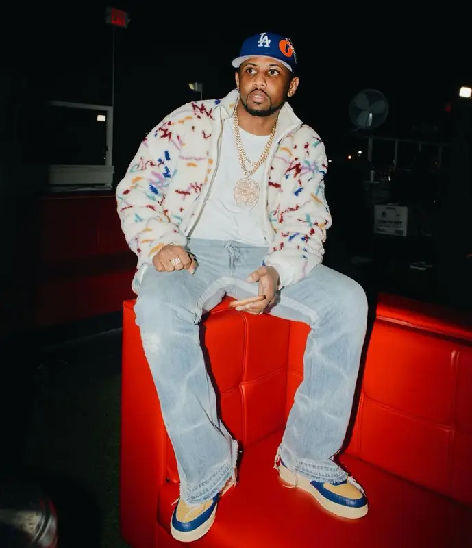 Fabolous outfit in John Elliott, Gallery Dept., and Nike, 2022
