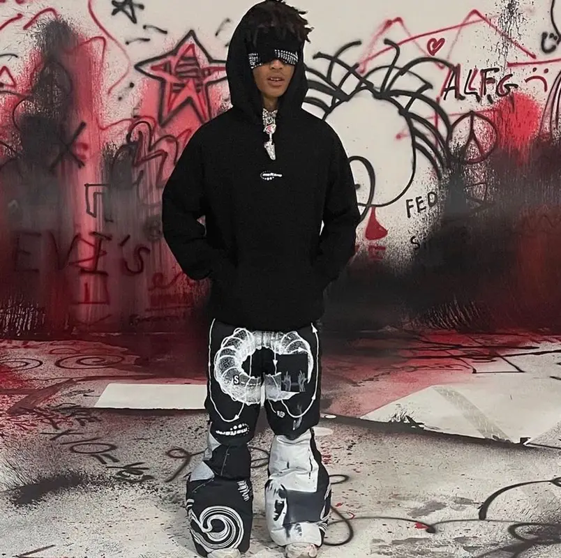 Jaden Smith outfit in MSFTSrep, New Balance, and Jaden Smith Merch, 2022