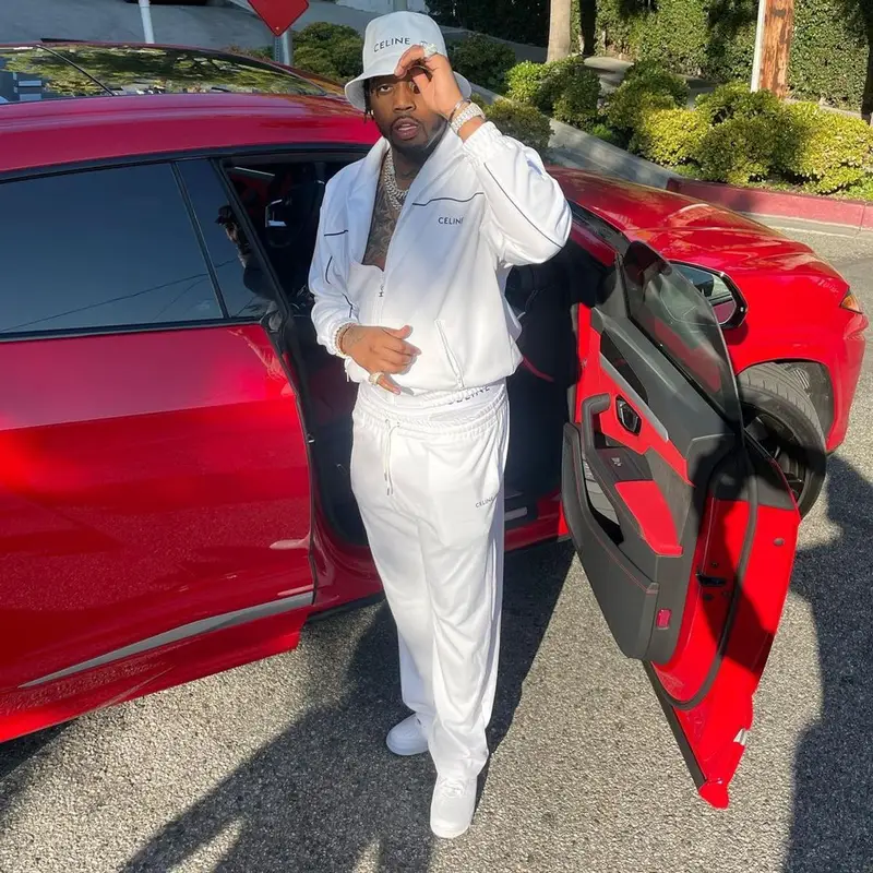 Fivio Foreign outfit in Nike and Celine, 2022