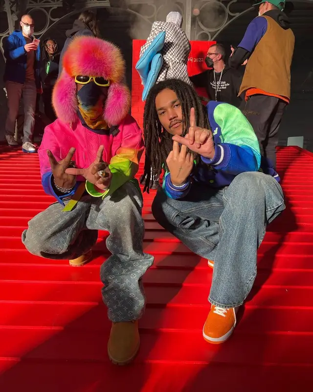 Luka Sabbat outfit in Louis Vuitton, 2022