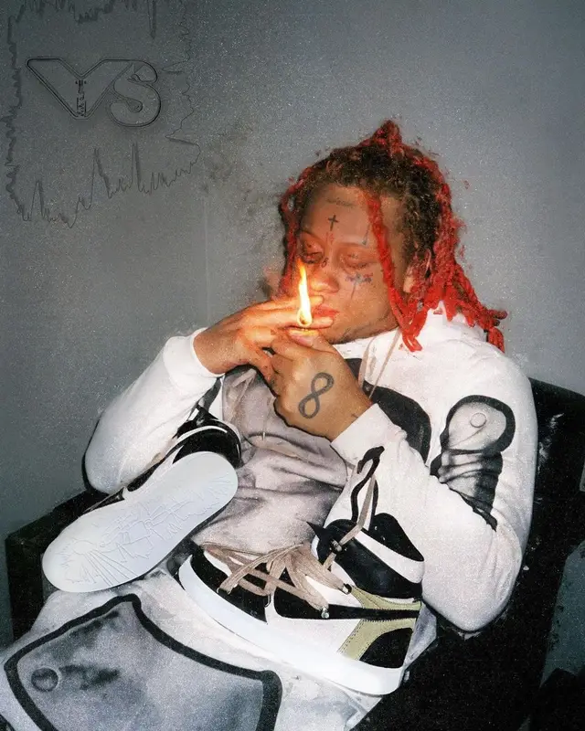 Trippie Redd outfit in Vogalstand, 2022
