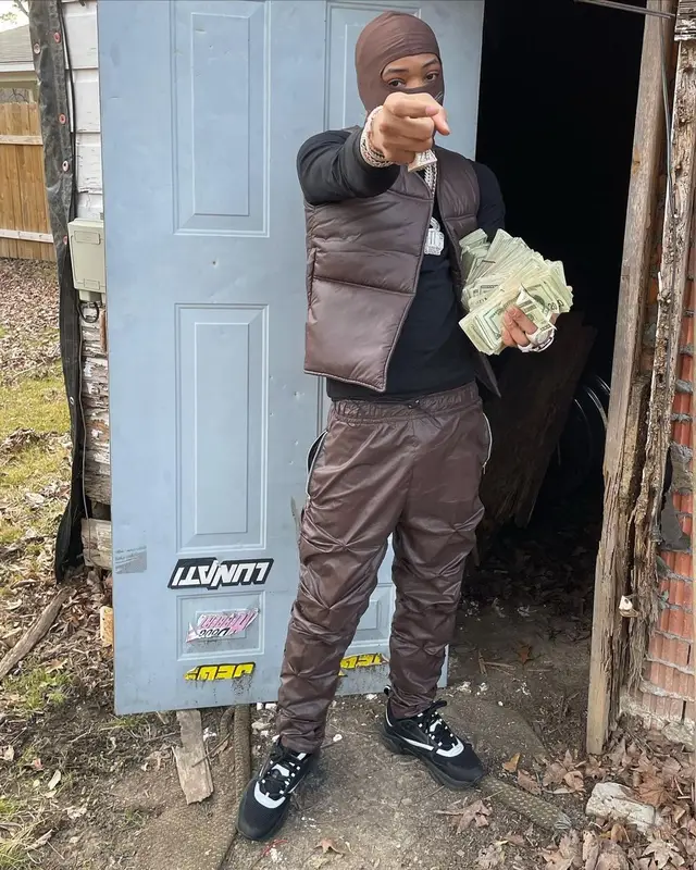 Lil Migo outfit in Dior and Sole et. Al, 2022