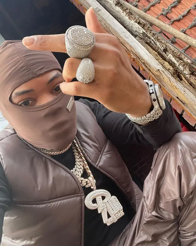 Lil Migo outfit in Dior and Sole et. Al, 2022
