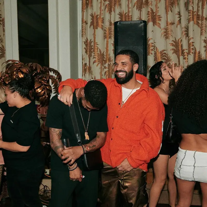 Drake outfit in Cout De La Liberte, Feng Chen Wang, and Roa, 2022