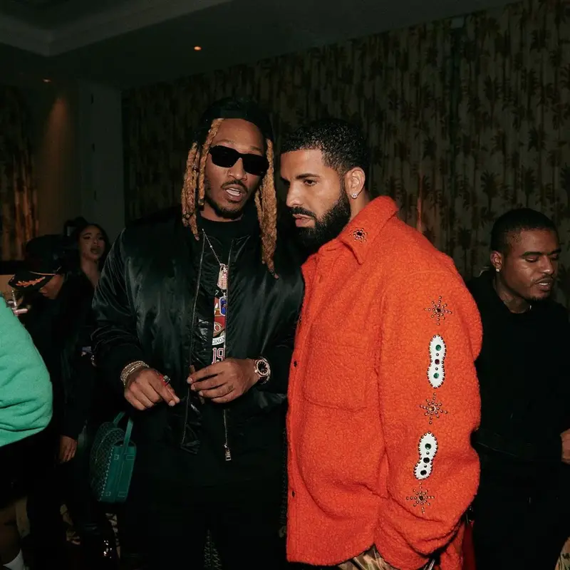 Drake outfit in Cout De La Liberte, Feng Chen Wang, and Roa, 2022