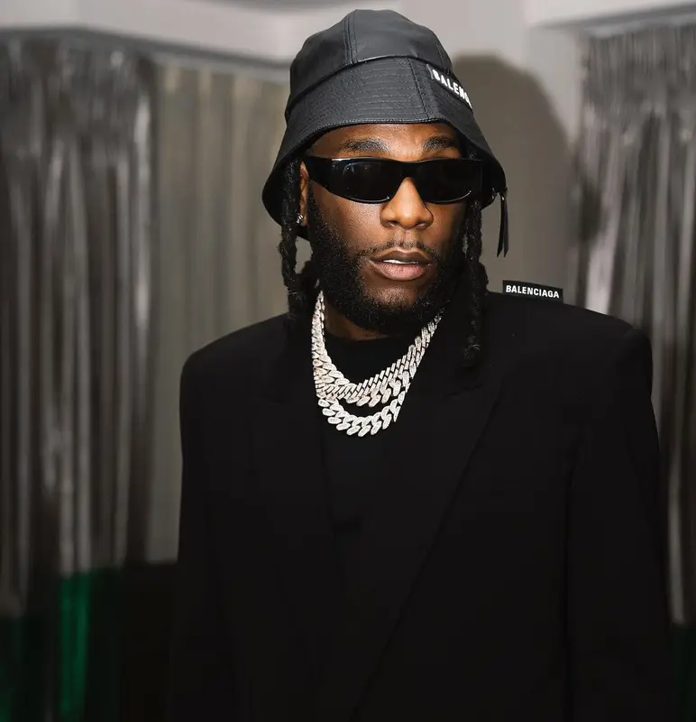 Burna Boy outfit in Balenciaga, 2022