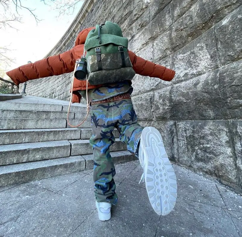 Bloody Osiris outfit in Vetements, Maison Margiela, and Junya Watanabe, 2022