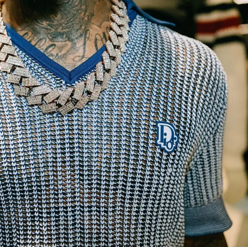 Tory Lanez outfit in Dior and Nike, 2022