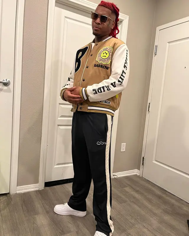 Lil Keed outfit in Barrow, Nike, and Saint Laurent, 2022