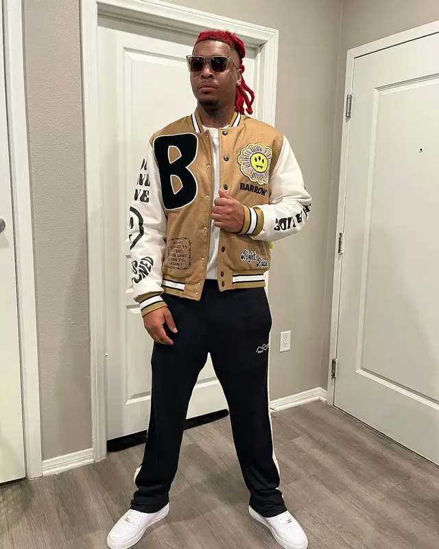 Lil Keed outfit in Barrow, Nike, and Saint Laurent, 2022