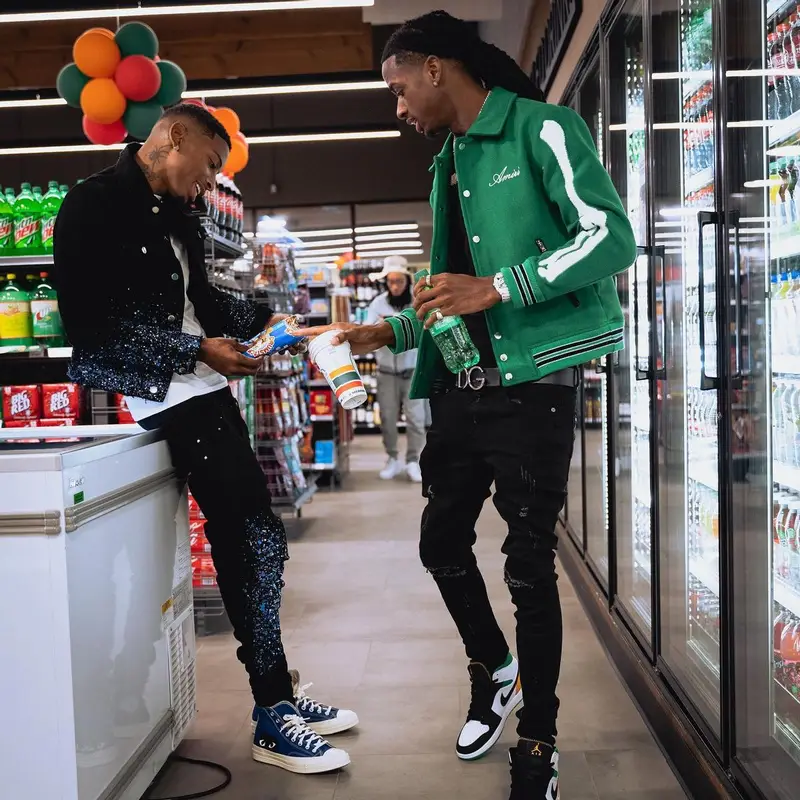 Funny Mike outfit in Amiri, Converse, and Comme Des Garcons, 2022