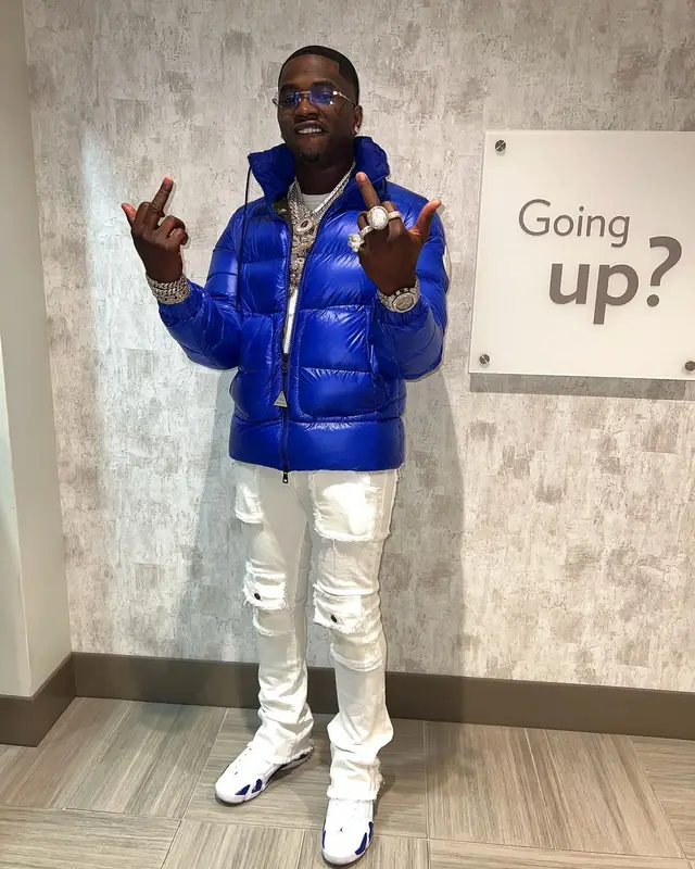 Bankroll Freddie outfit in Moncler, Valabasas, and Jordan, 2022