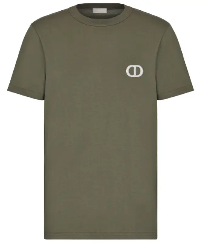 【たくあんさん専用】【2回着用のみ】Dior CDロゴオリーブグリーン Tシャツ Dior 