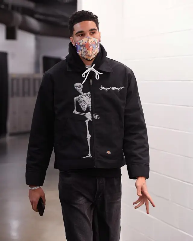 Jayson Tatum outfit in Gallery Dept., Jordan, and Henry Mask, 2022