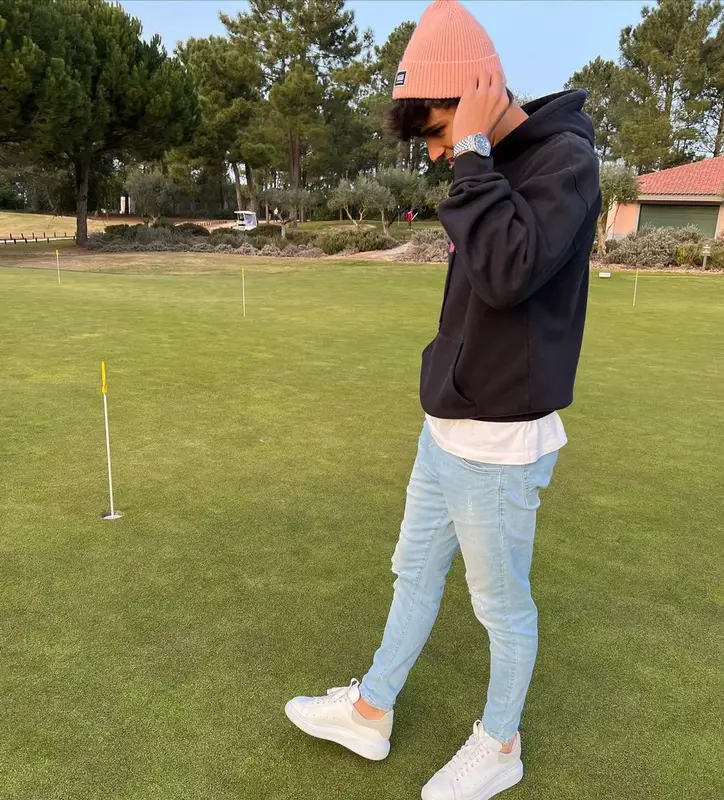 Joao Felix outfit in Balenciaga, Alexander McQueen, and Vans, 2022