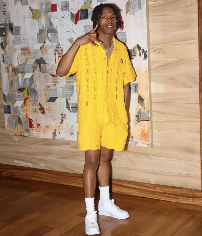 Lil Baby outfit in Casablanca and Nike, 2022