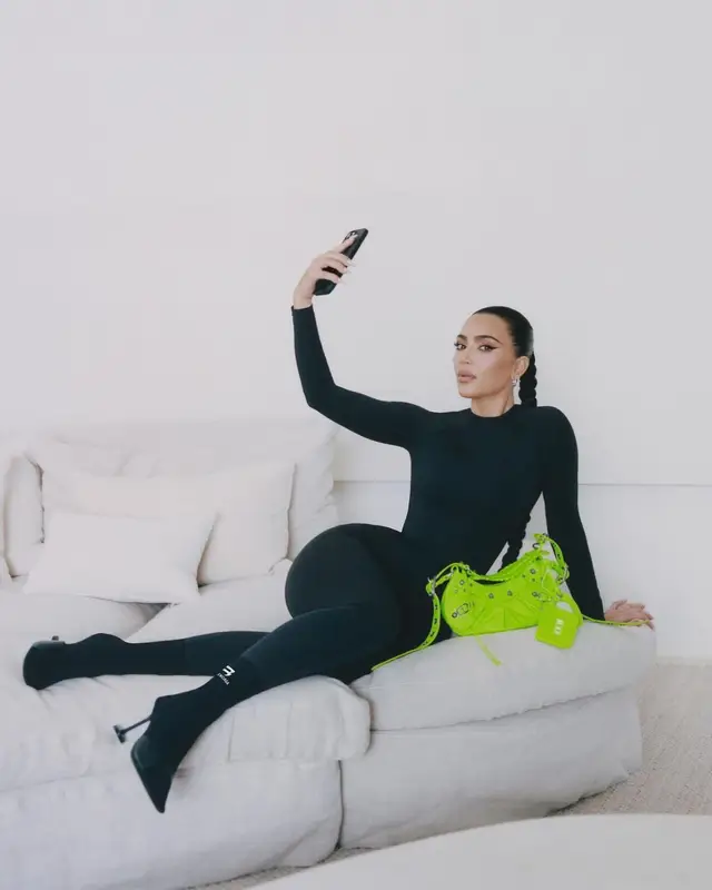 Kim Kardashian outfit in Balenciaga, 2022