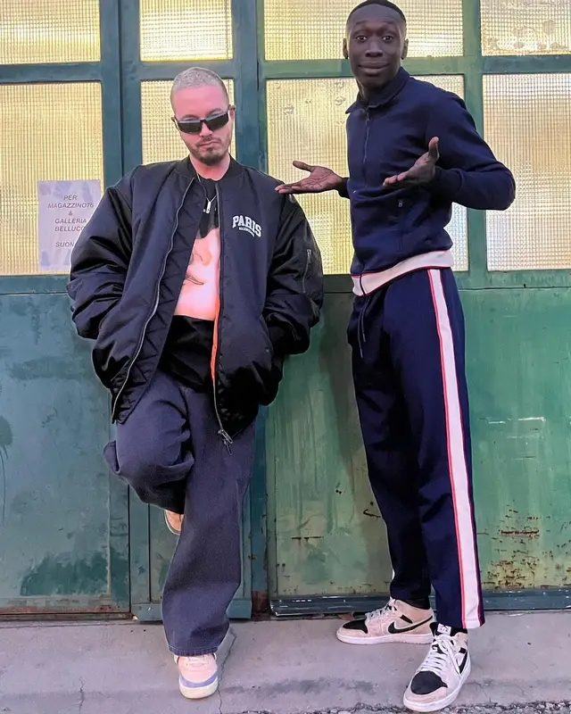 J Balvin outfit in Balenciaga, Yeezy, and Prada, 2022