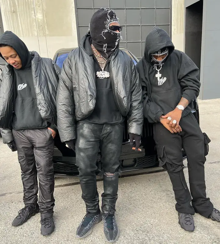 Gunna outfit in Yeezy, Rick Owens, and GAP, 2022
