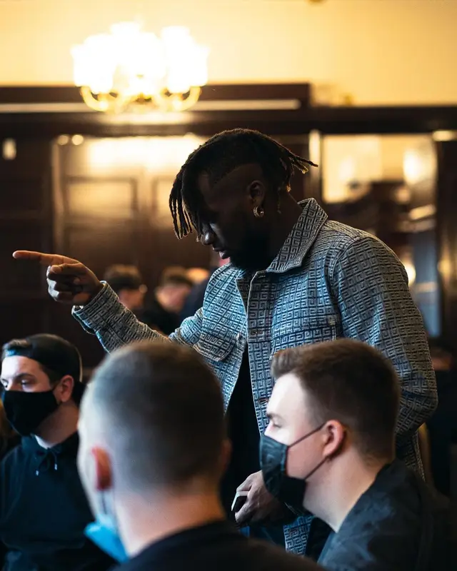 Allan Saint-Maximin outfit in Givenchy and Amiri, 2022