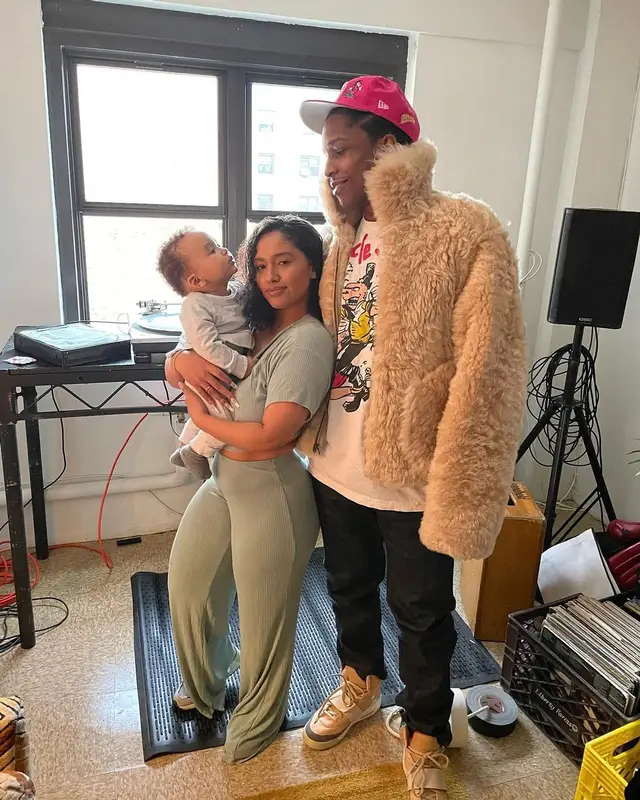 ASAP Rocky outfit in ERL, Vintage, and Nike, 2022