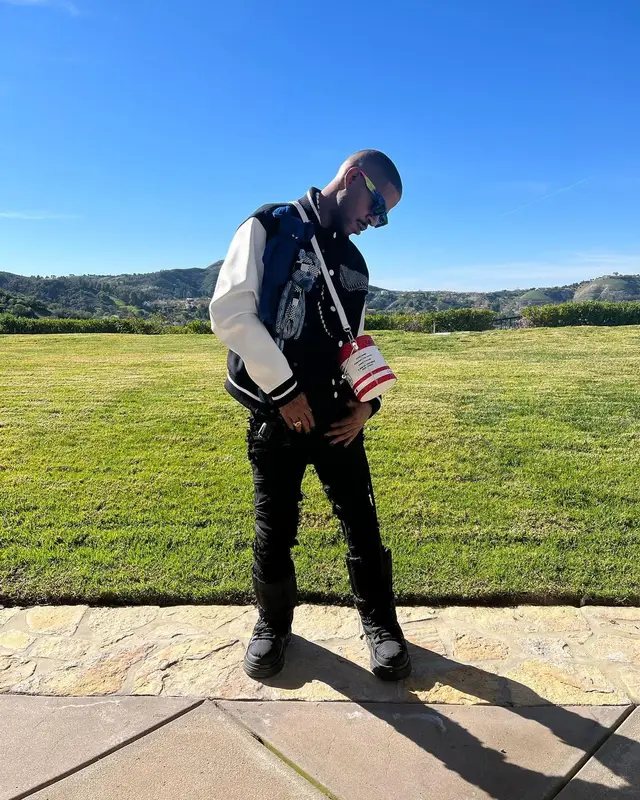 Kid Cudi outfit in Rick Owens and Louis Vuitton, 2022