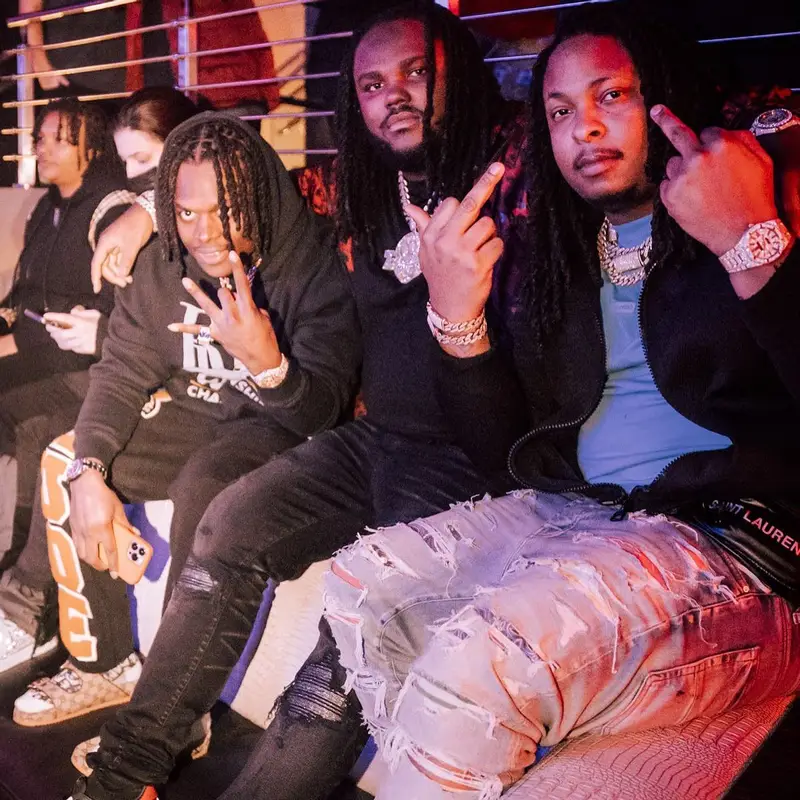Tee Grizzley outfit in Dolce & Gabbana and Amiri, 2022