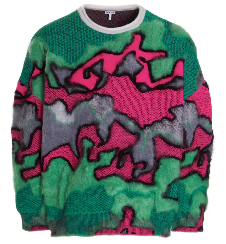 Loewe Camouflage Mohair Sweater $2350