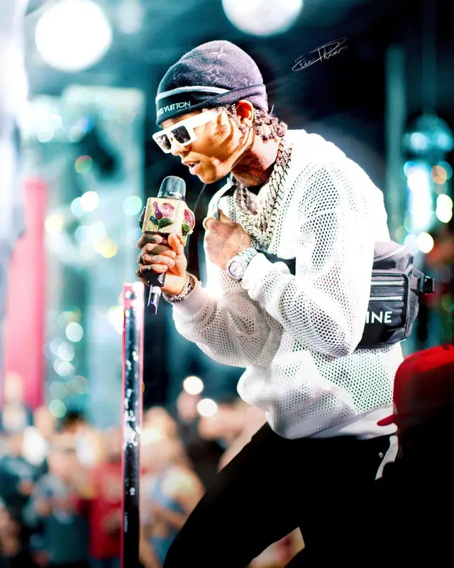 Swae Lee outfit in Celine and Louis Vuitton, 2022