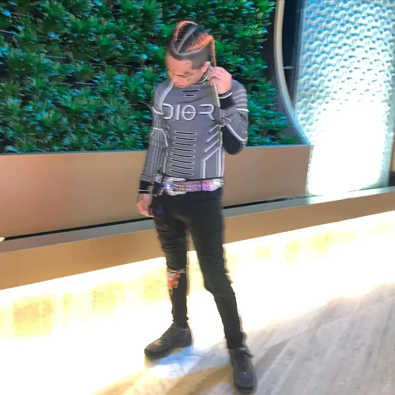 Kid Trunks outfit in Dior, B.B. Simon, and Sorayama, 2021